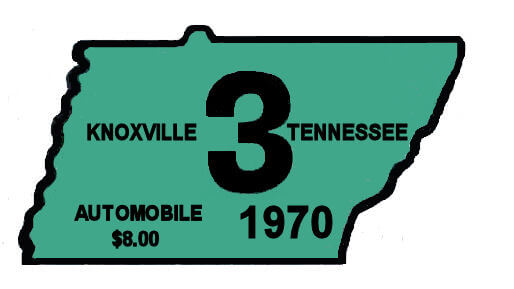 (image for) 1970 Tennessee INSPECTION Sticker (Knoxville)